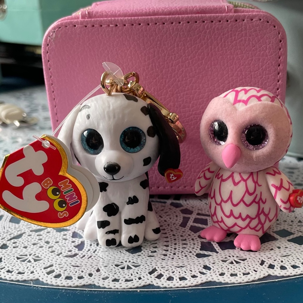 New With Tags Mini Ty Boo Keychain and Figurine